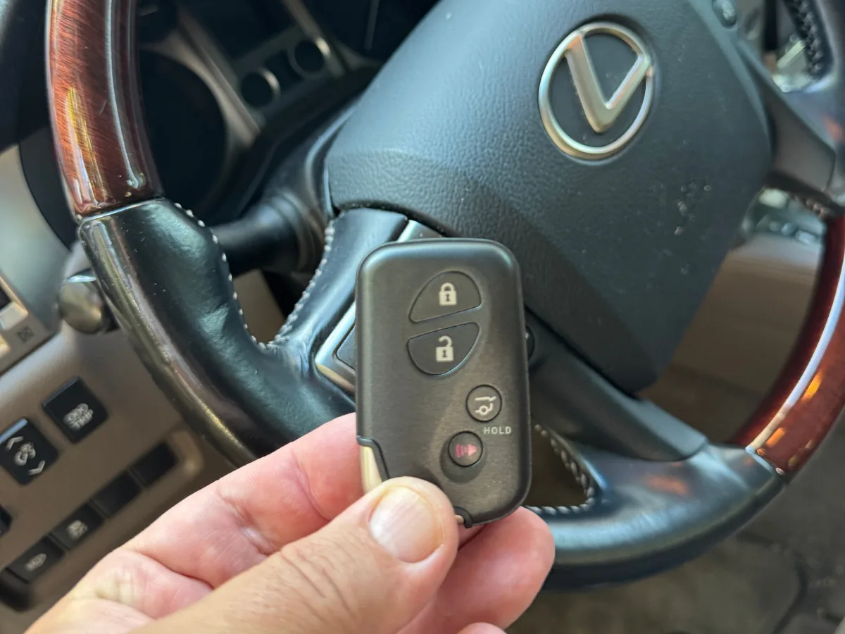 Lexus smart key replaced and programmed on-site by My Locksmith Express