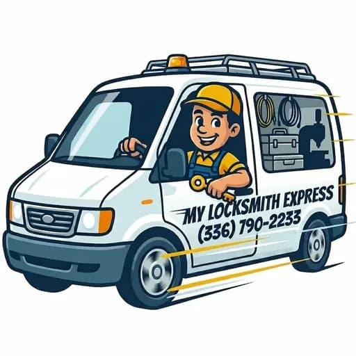 My Locksmith Express mobile van dispatched to the customer's location