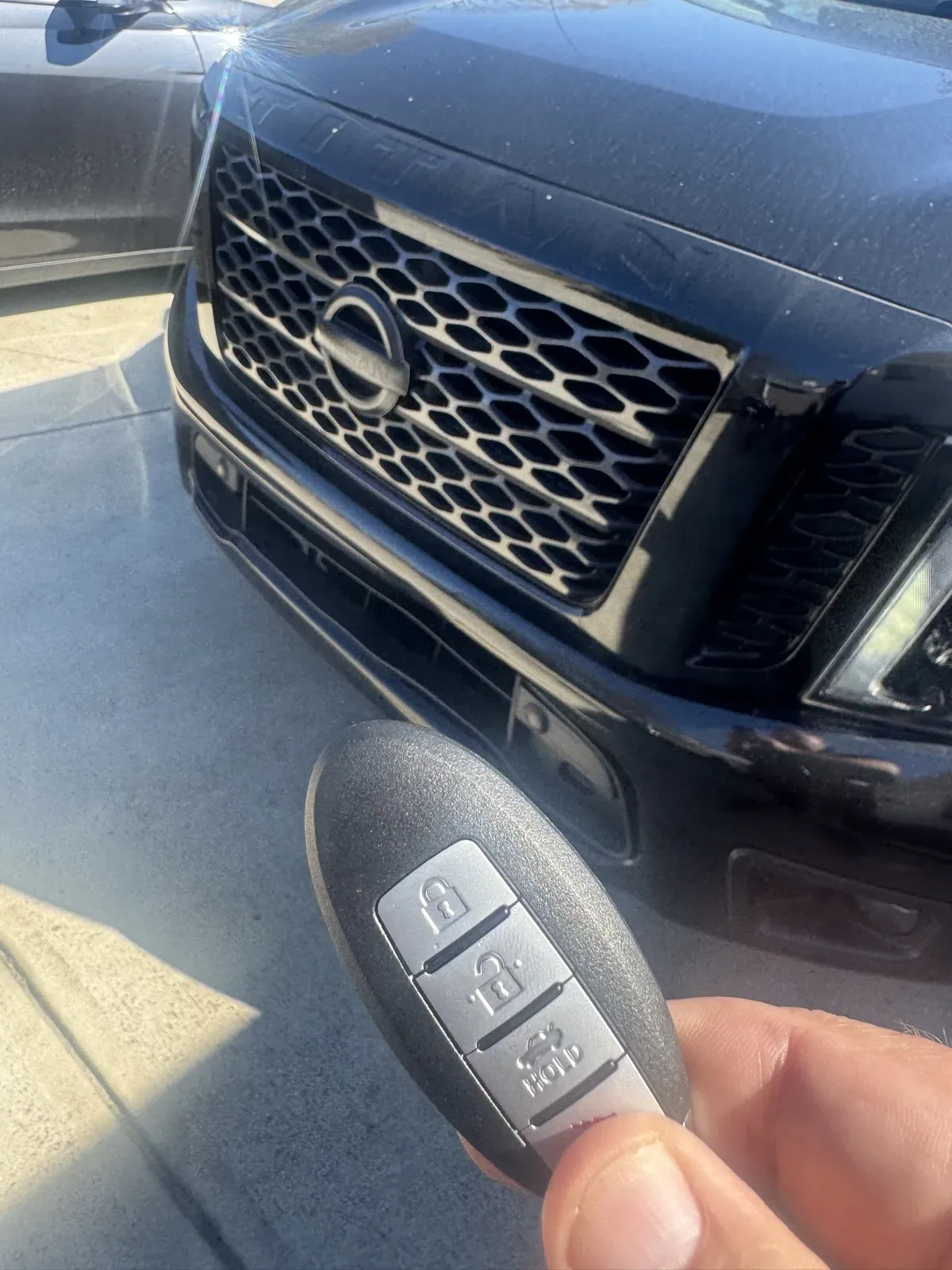 Nissan smart key programmed on-site at a Huntersville, NC residence