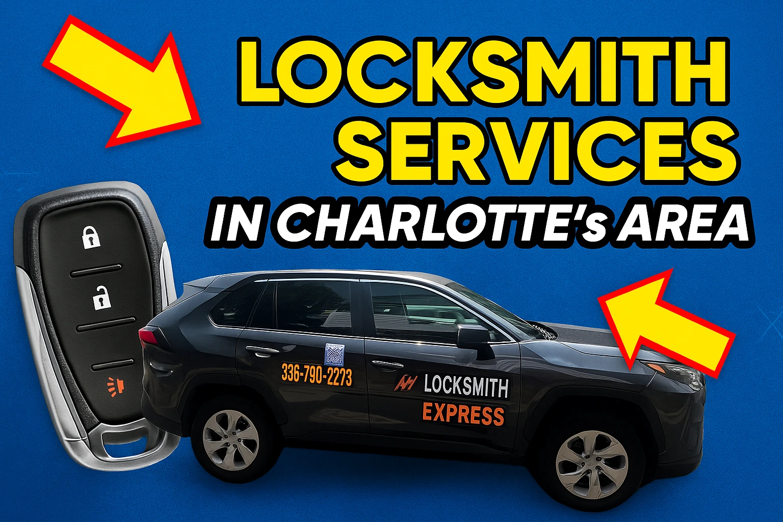 My Locksmith Express mobile service van in the Charlotte, NC area