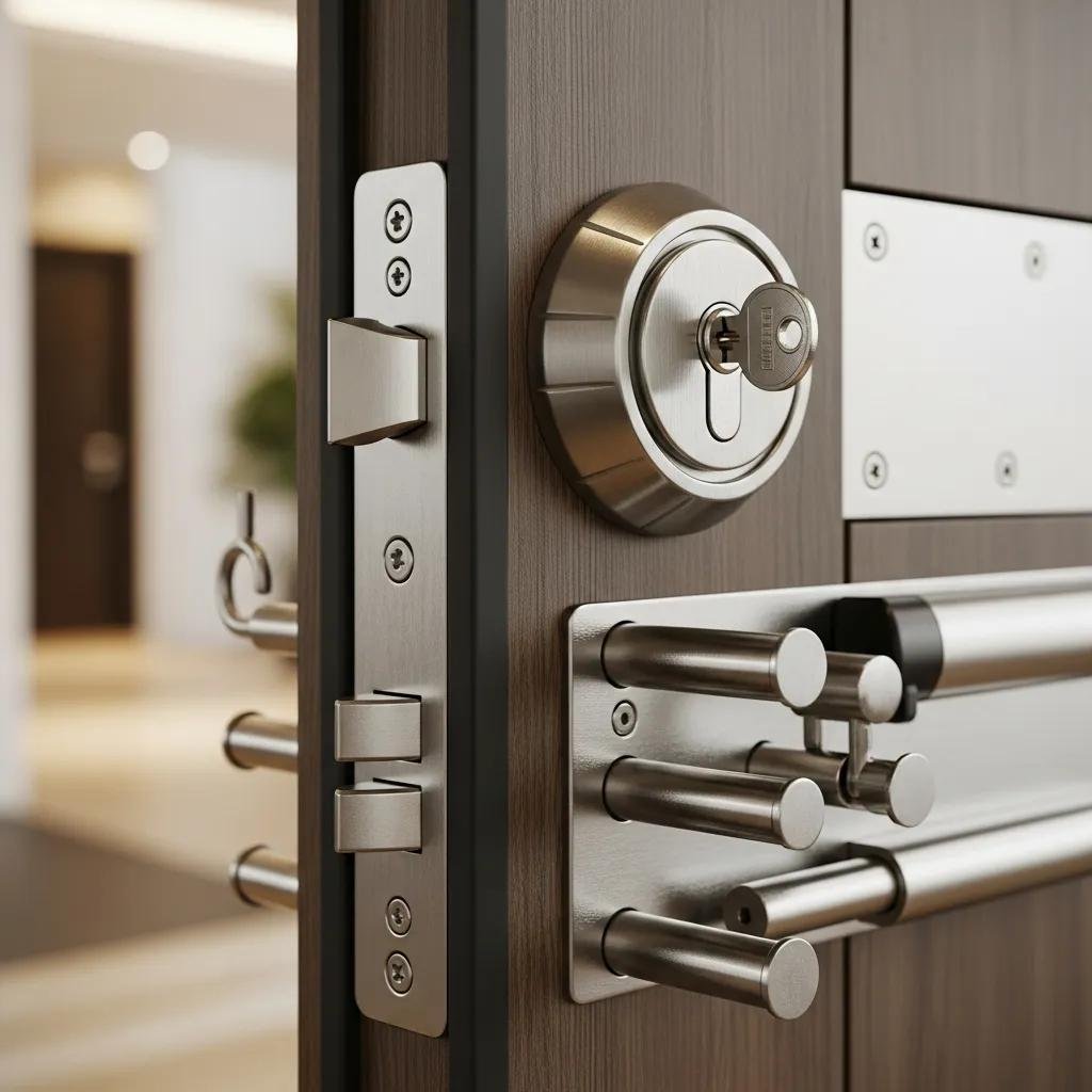 High-security deadbolt and multipoint lock system providing enhanced door protection