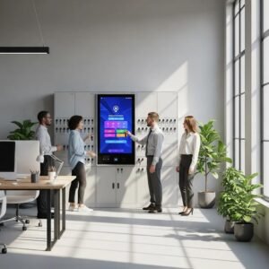 Modern electronic key control system in a professional office setting